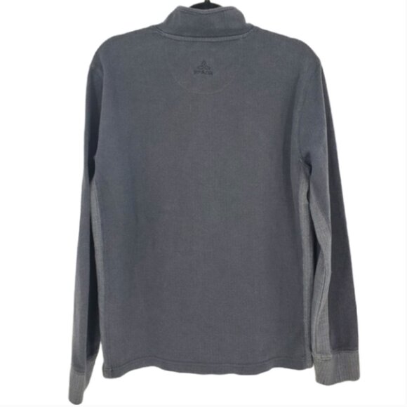 Prana Men's Irwin 1/4 Zip Sweater Size L Charcoal - Picture 9 of 9